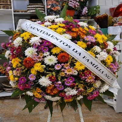 Coroa Fúnebre — Floricultura Anny, Itanhaém