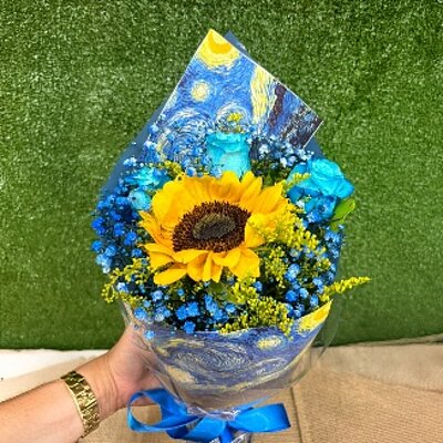 Buquê Mini Van Gogh — Floricultura Anny, Itanhaém